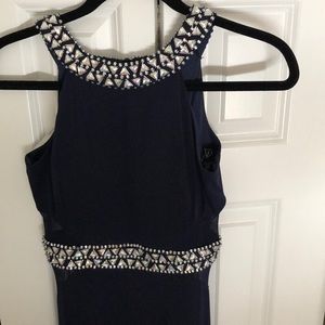 Navy blue prom dress from Windsor
